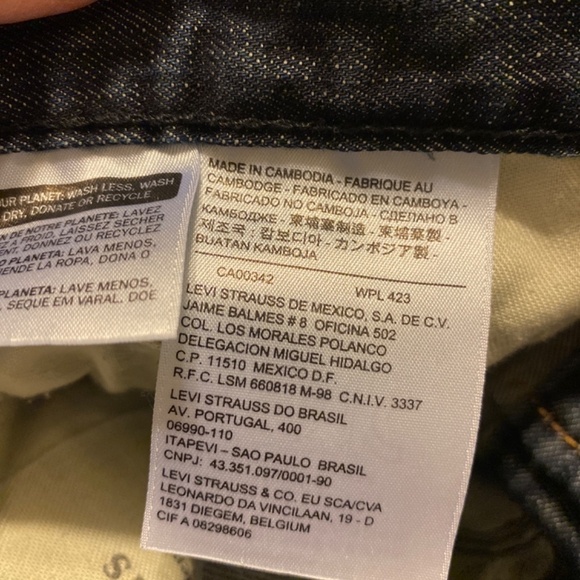 Levi Strauss 559 jeans size 38 x 34 like new - Picture 4 of 8